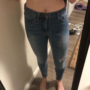 Urban outfitters skinny jeans light wash